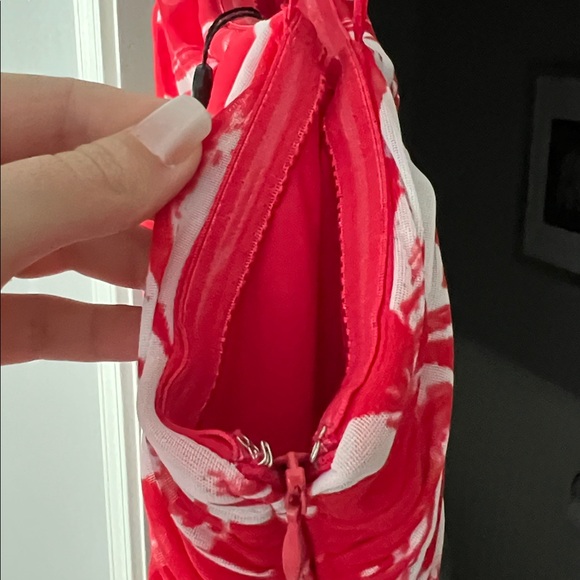 Nordstrom Vibrant Red and White Swirl Dress - Picture 9 of 10